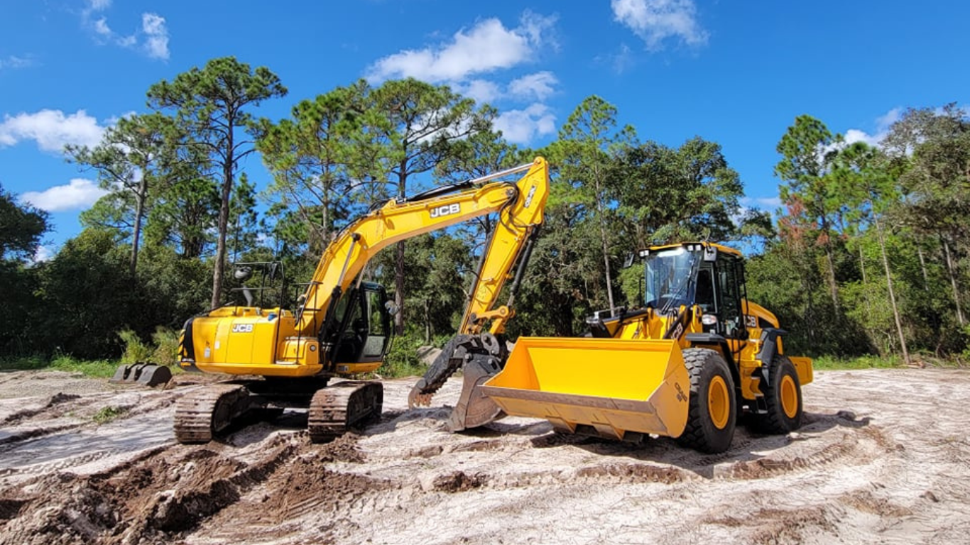 ACI heavy equipment clearing a Florida lot