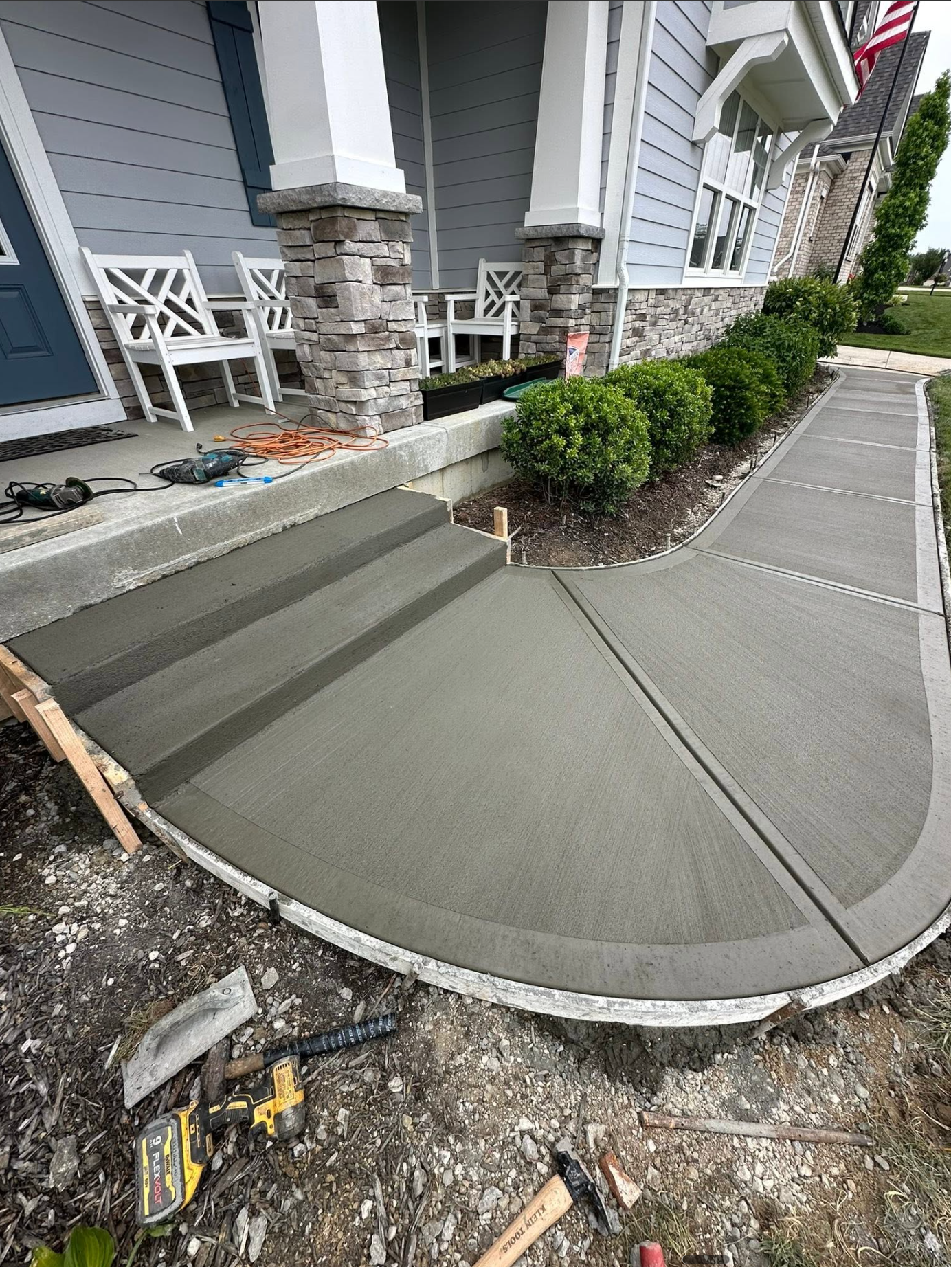Concrete patio project